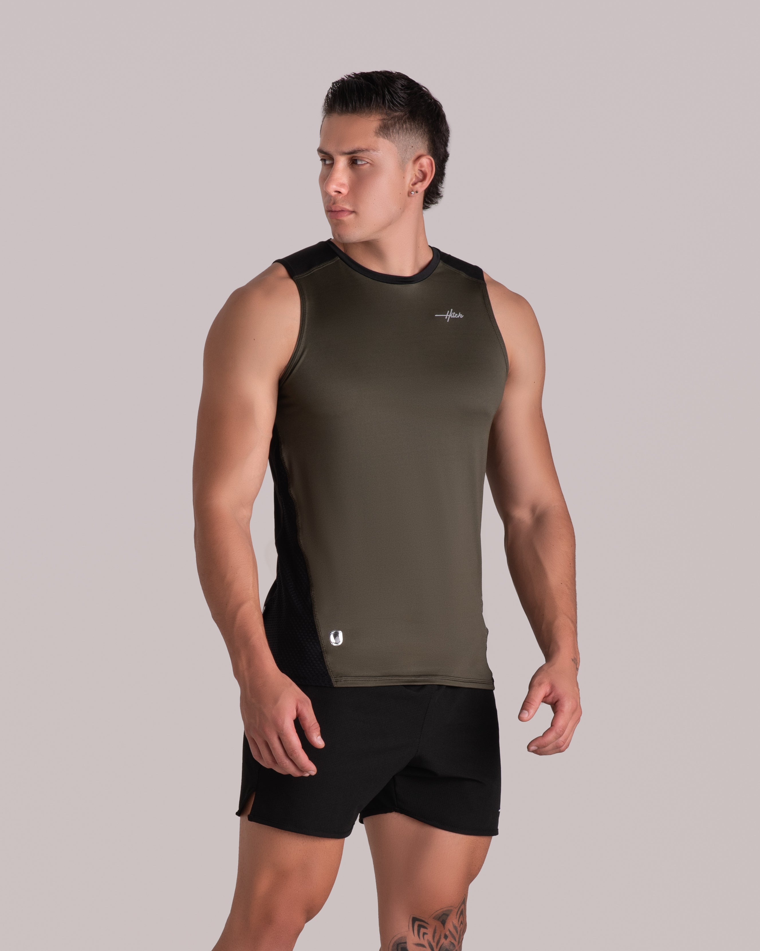 esqueleto cerrado - verde militar