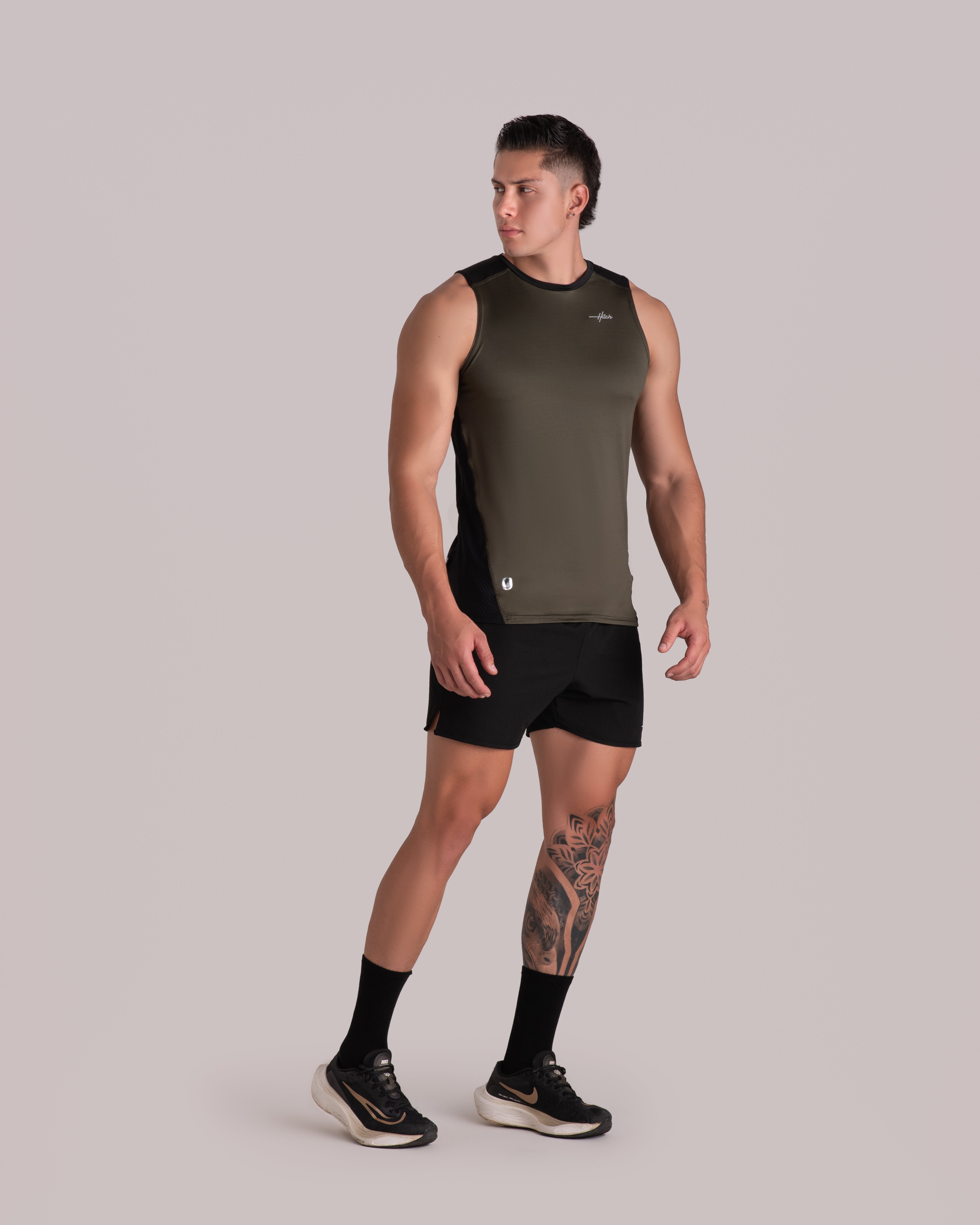 esqueleto cerrado - verde militar