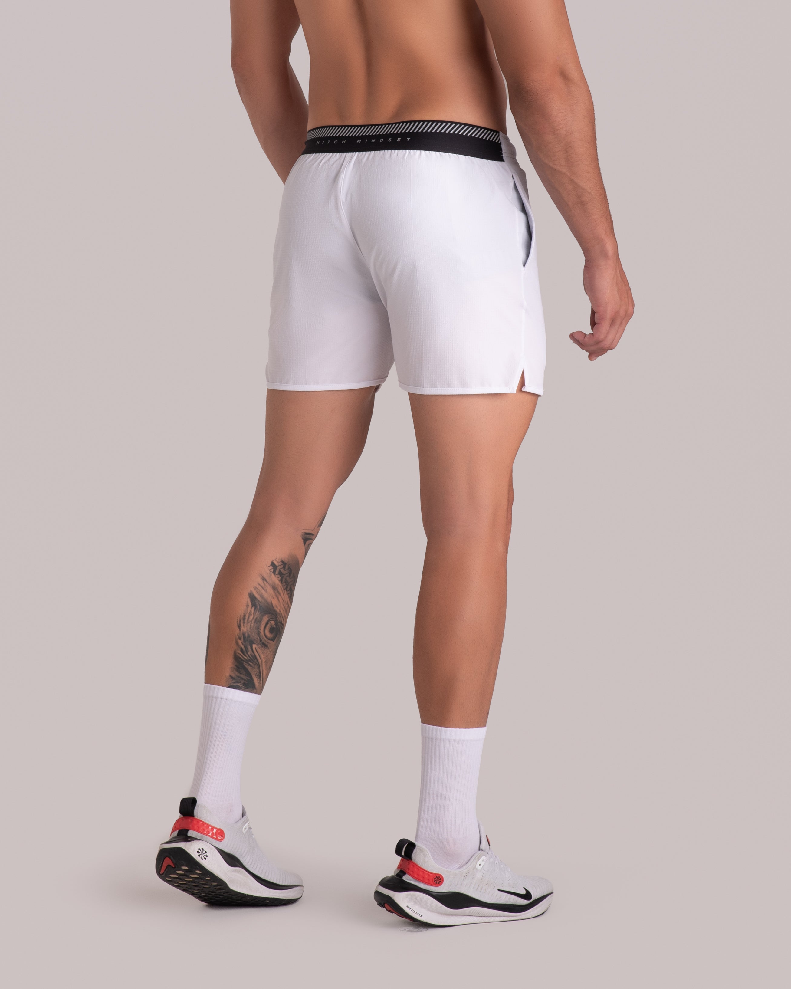 pantaloneta corta athletic band - blanca