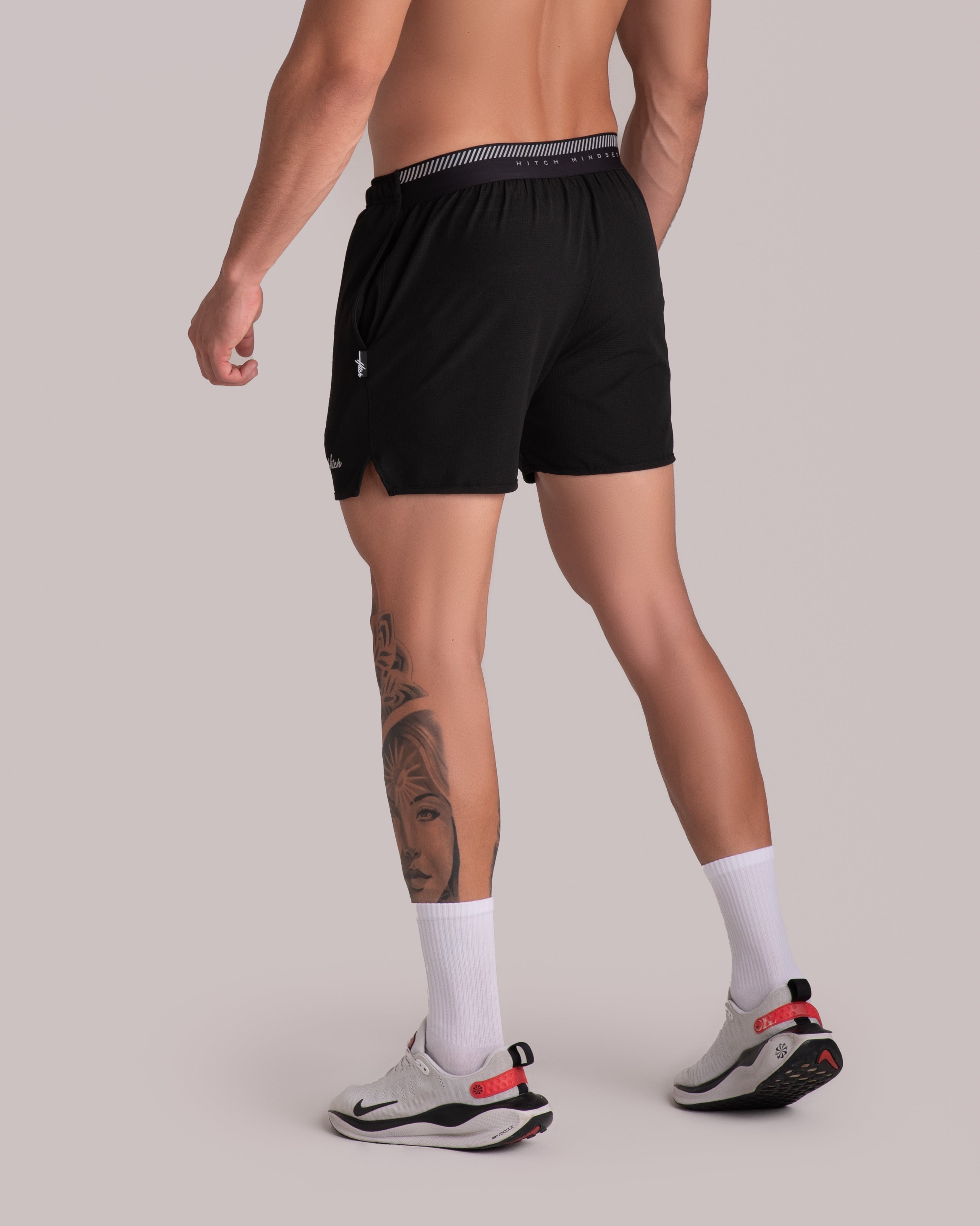 pantaloneta corta athletic band - negra