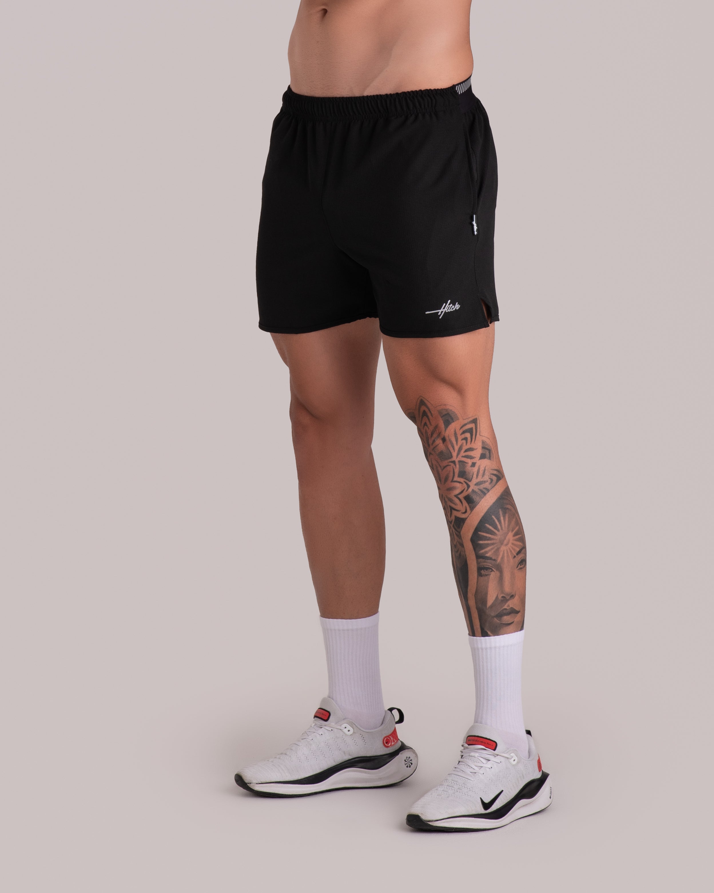 pantaloneta corta athletic band - negra