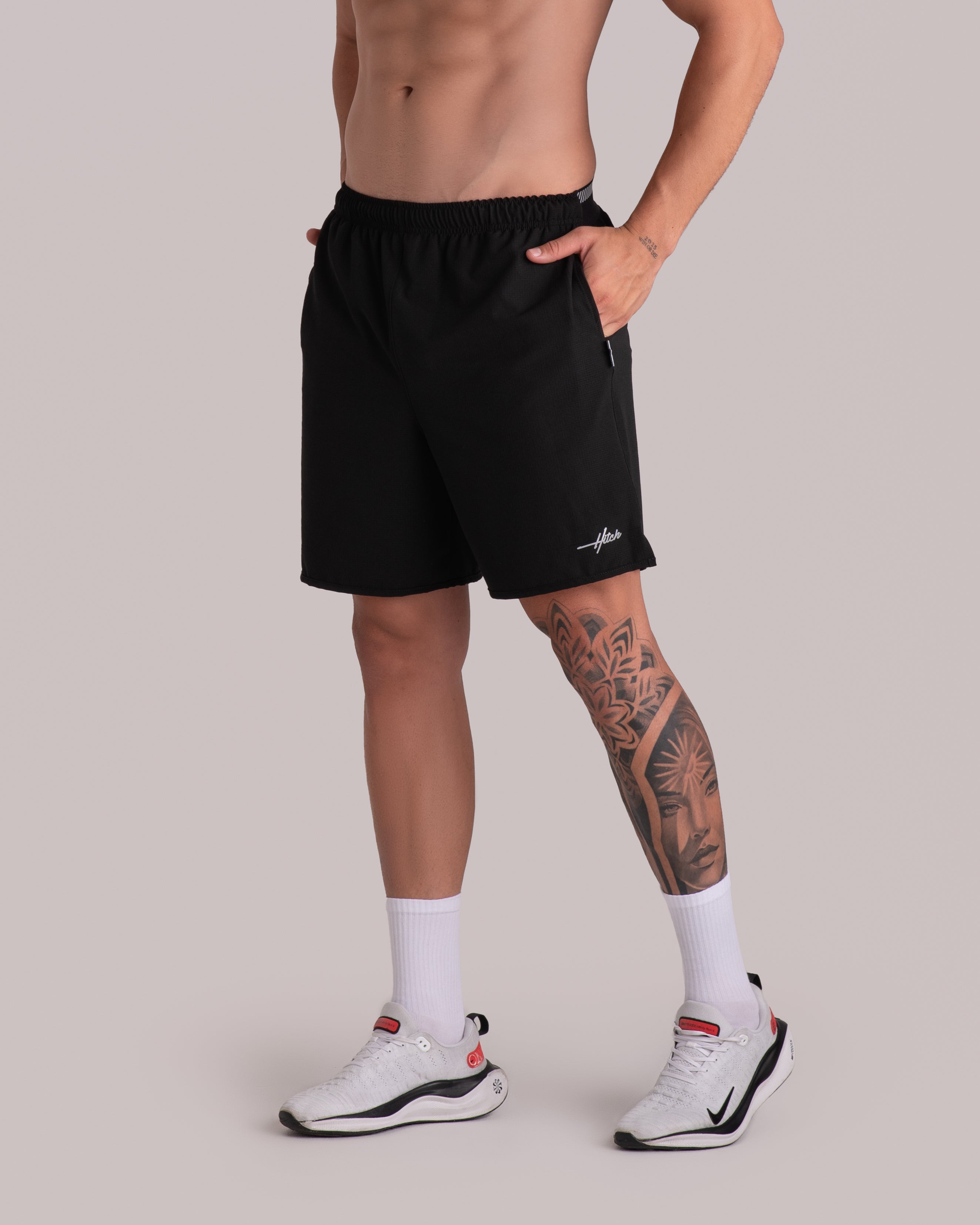pantaloneta athletic band - negra