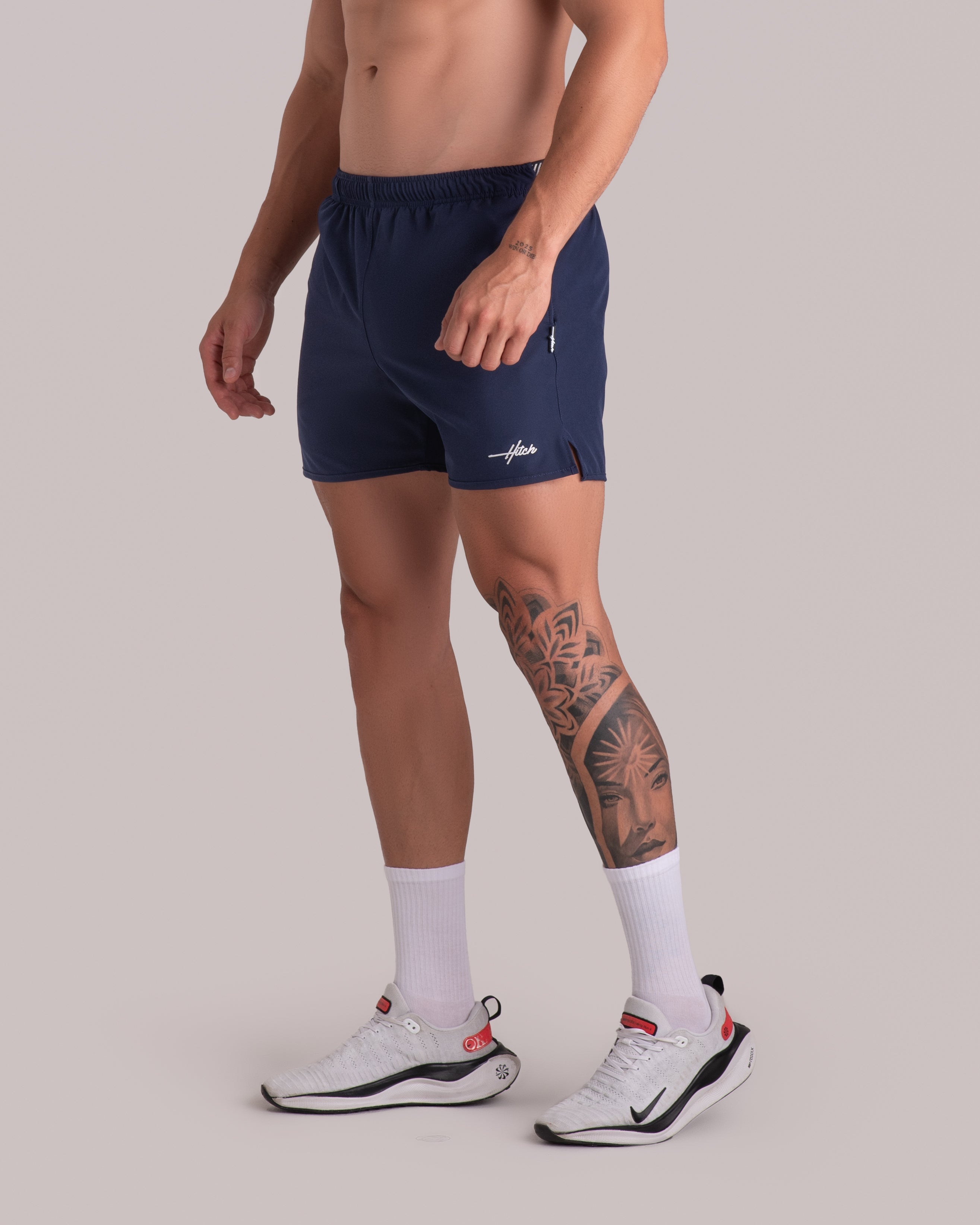 pantaloneta corta athletic band - azul oscura
